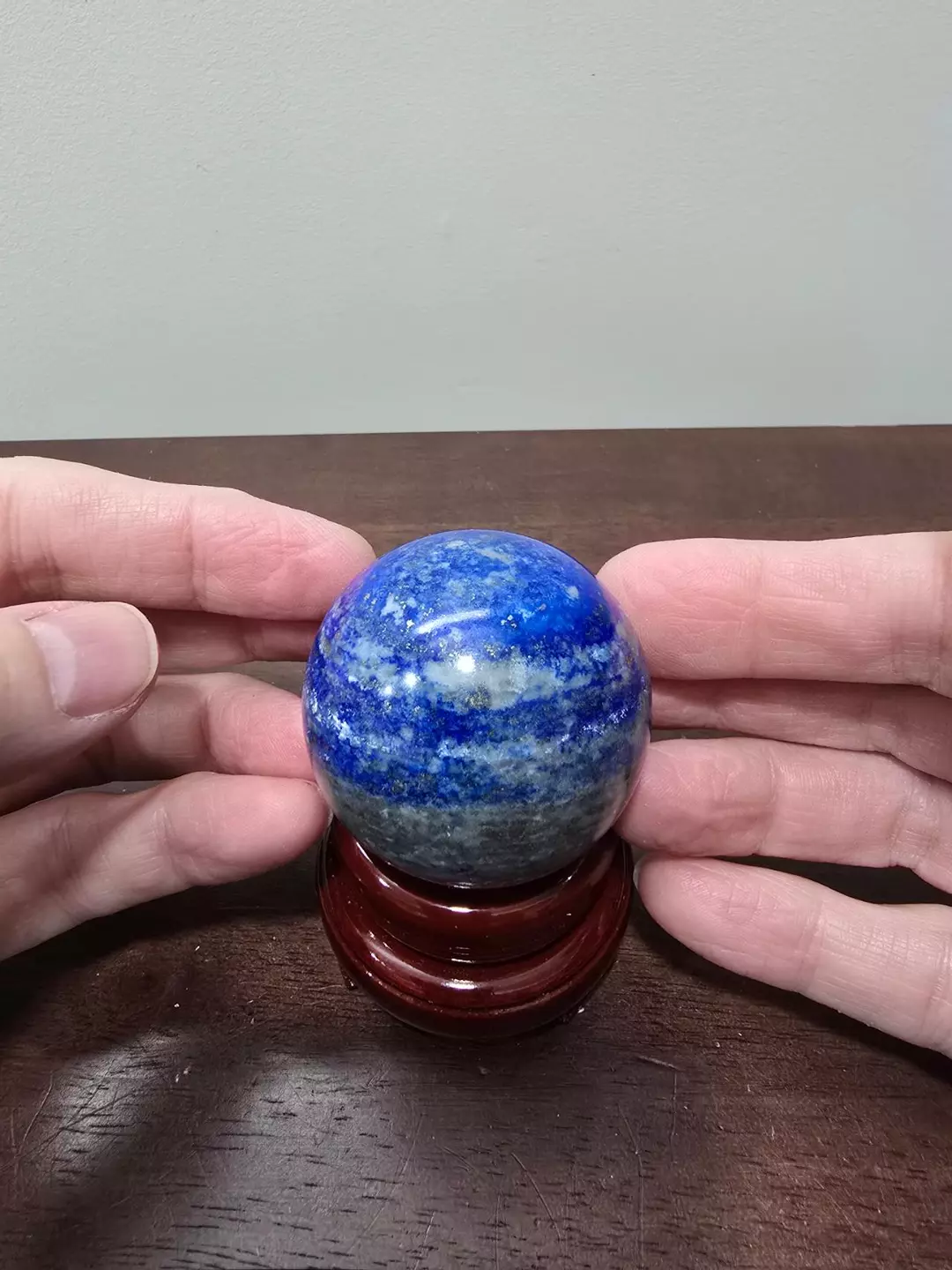 Lapis Lazuli Crystal Sphere #E 48 mm thumbnail