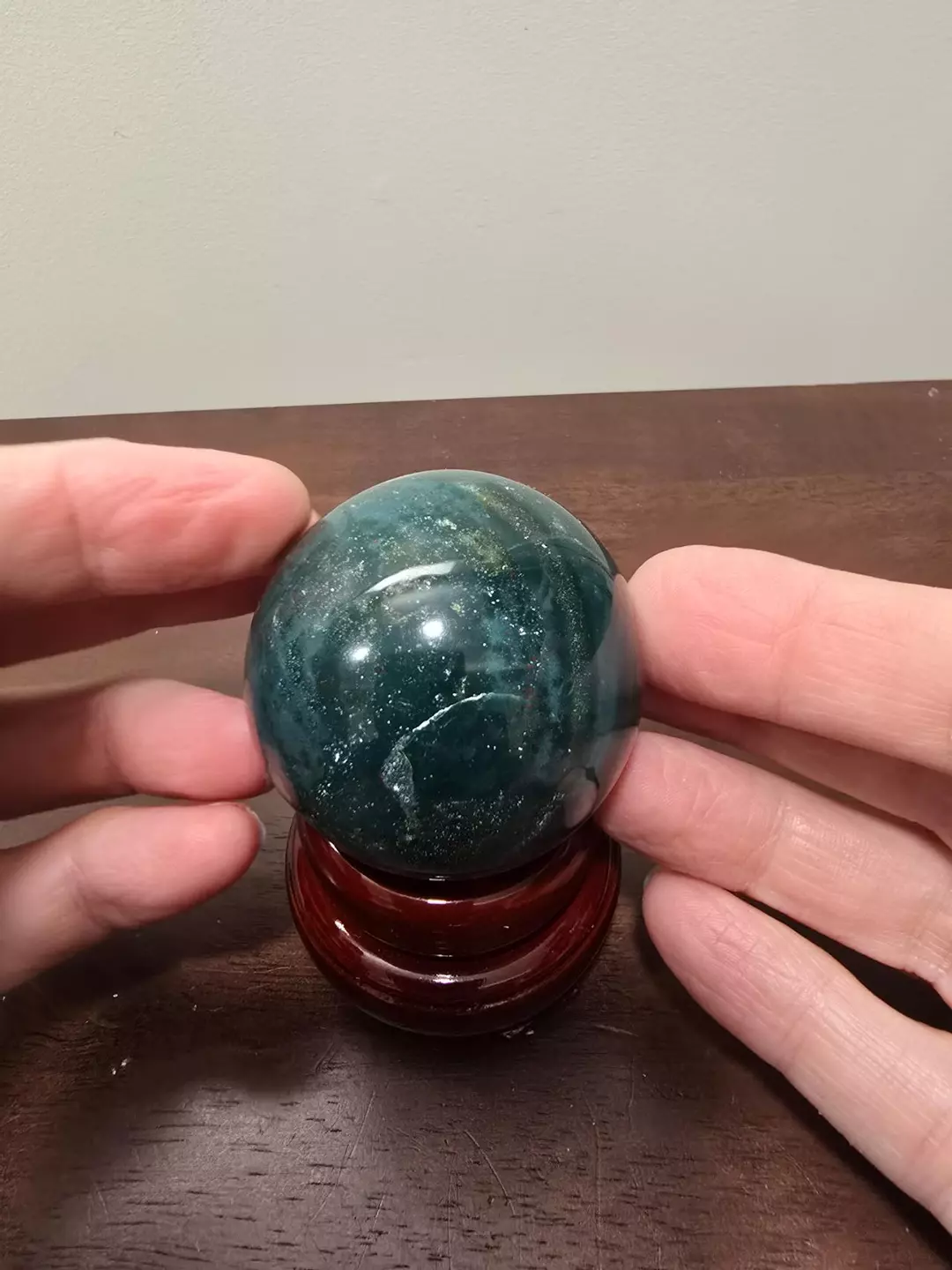 Bloodstone Crystal Sphere 50 mm thumbnail