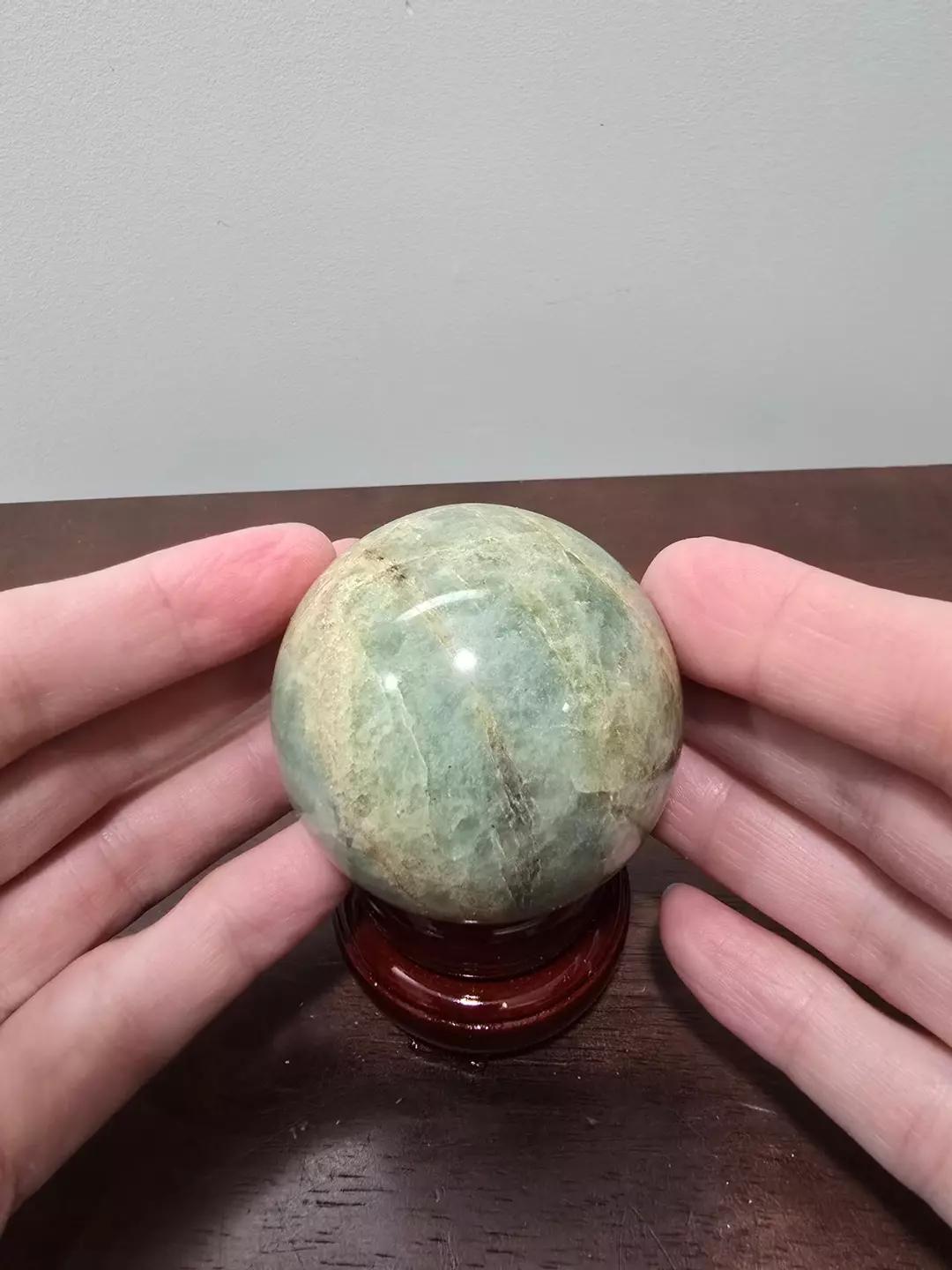 Aquamarine Crystal Sphere #D 59 mm thumbnail