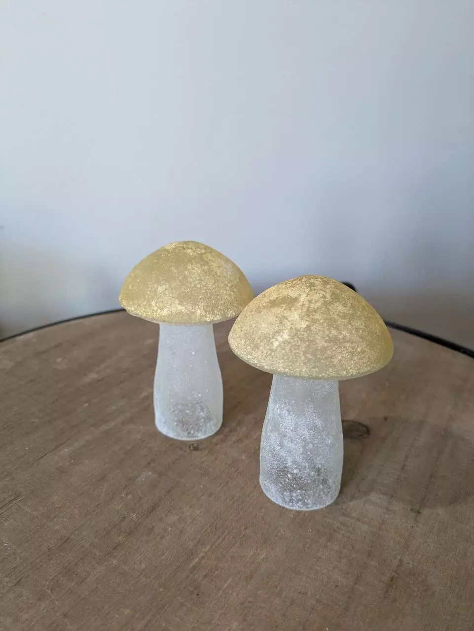 Glass Yellow Mushrooms 4" thumbnail