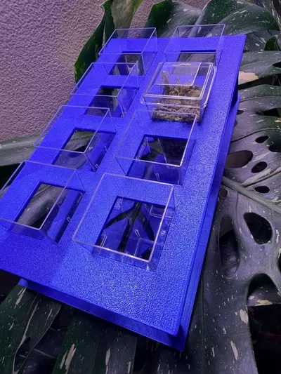 plant/Custom square corm cup holder with cups-0-thumbnail