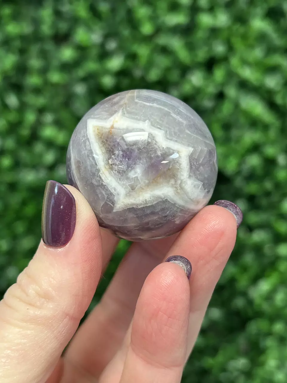WAS $10//Chevron Amethyst Sphere B thumbnail