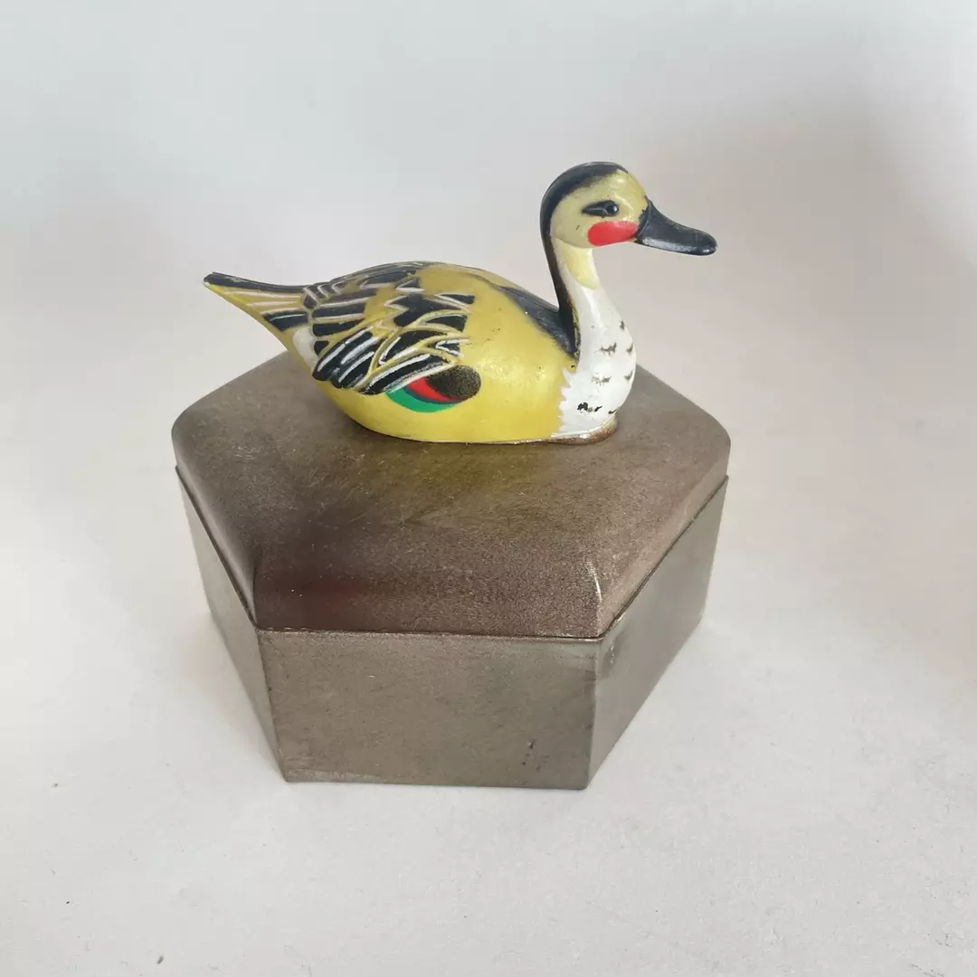 Plastic Trinket Box with Duck thumbnail
