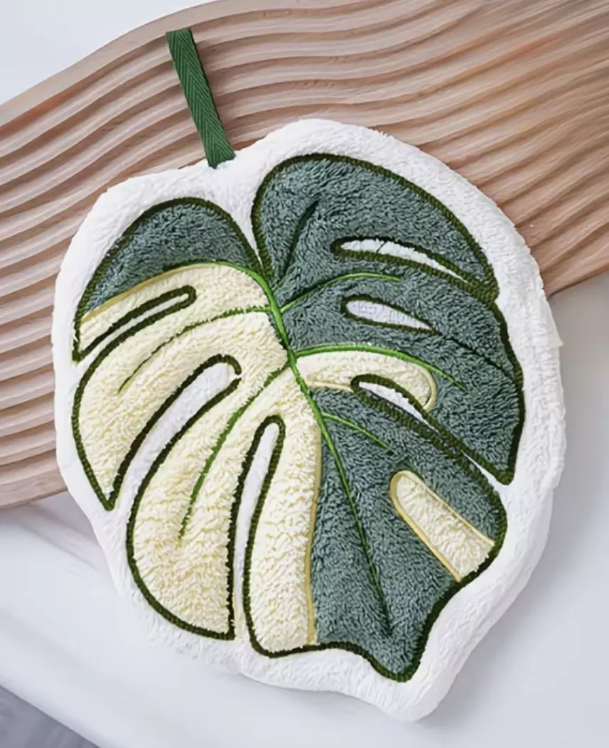 Monstera Hand Towel (green) thumbnail