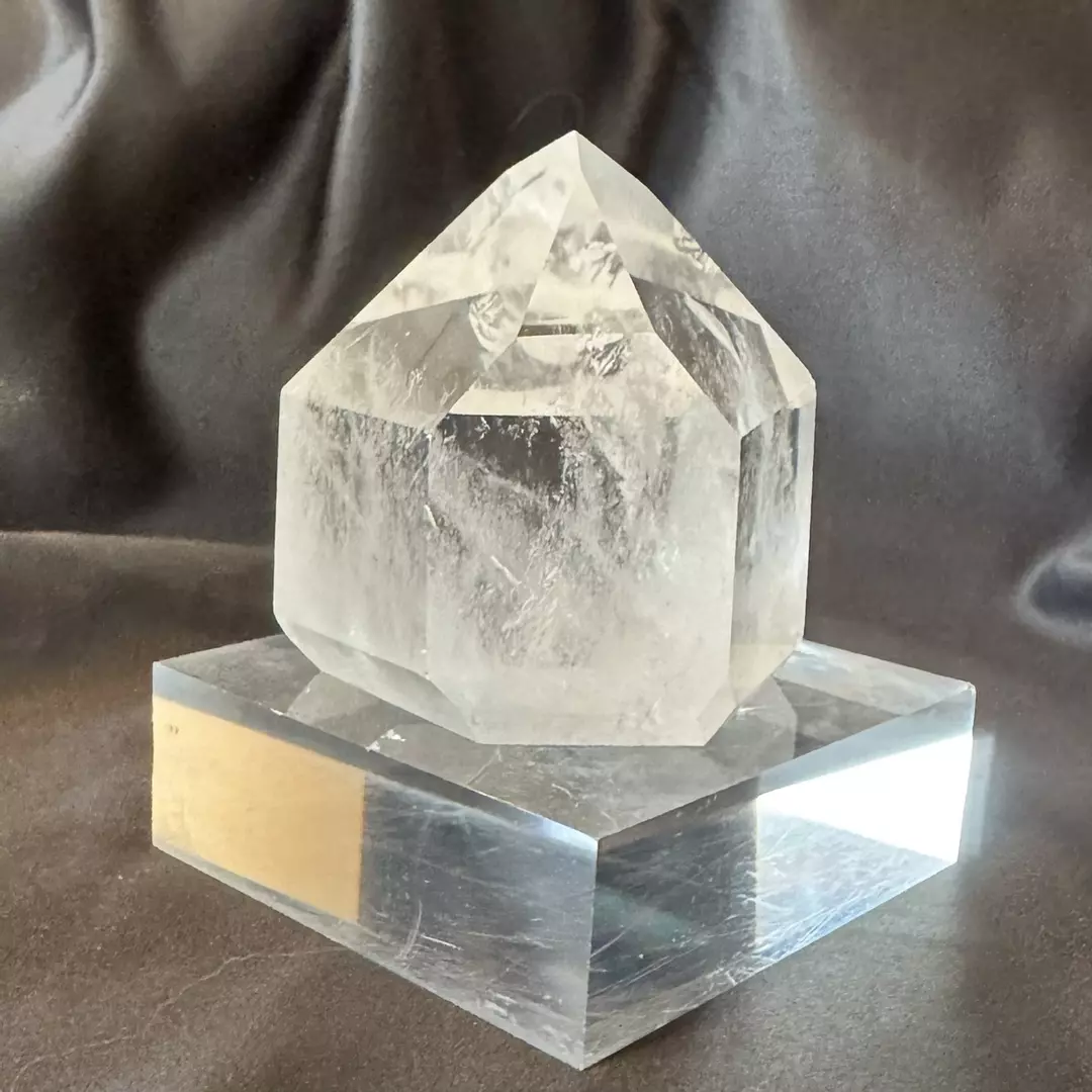 Clear Quartz Tower 3 inches Tall and Chunky - B thumbnail