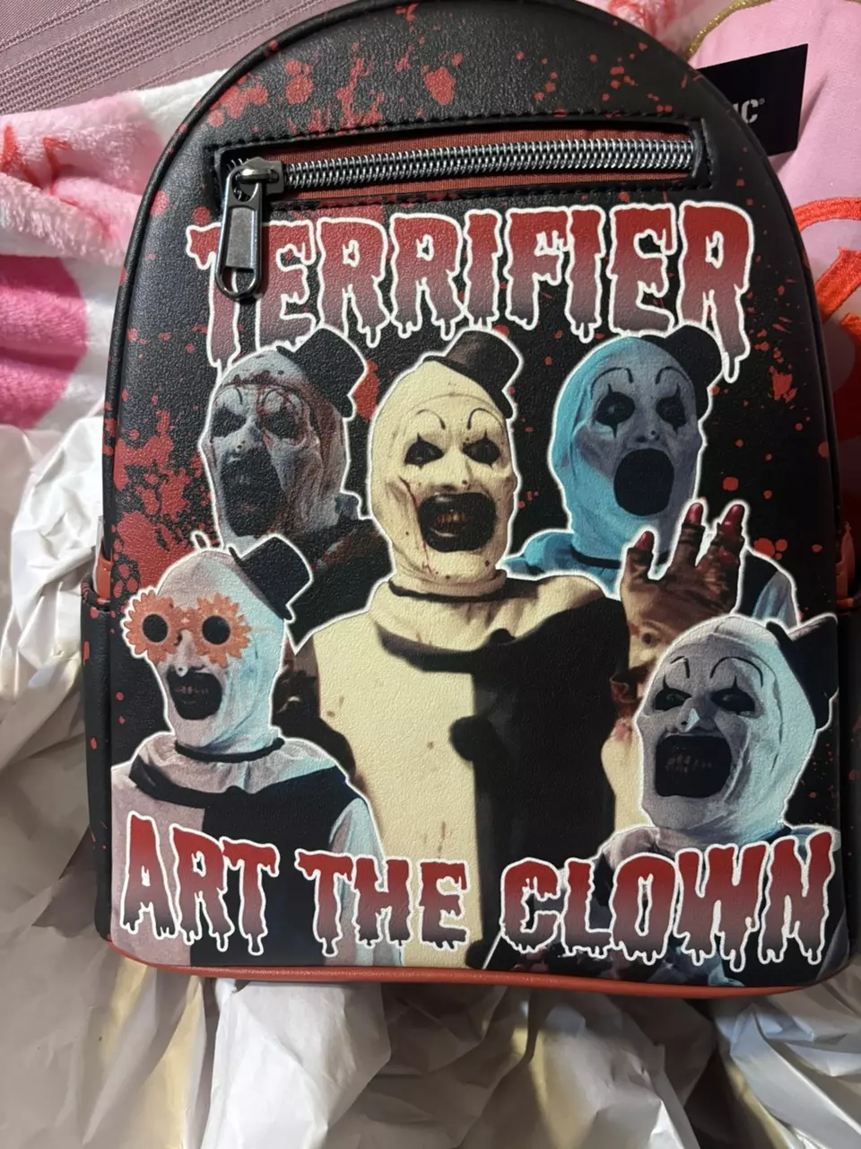 Loungefly Terrifier Art The Clown Splatter Mini Backpack thumbnail