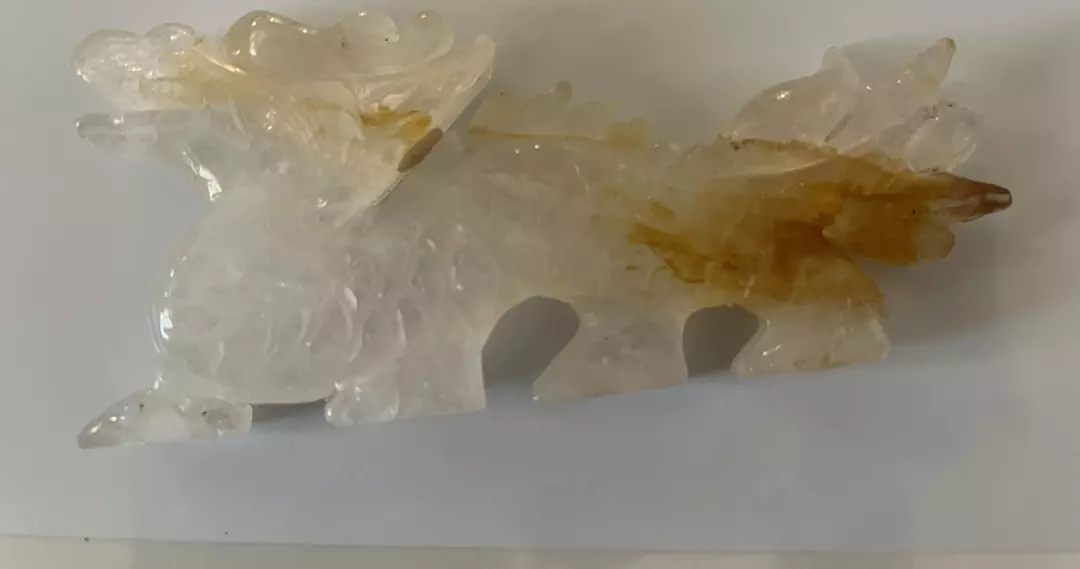 Golden healer dragon carving thumbnail