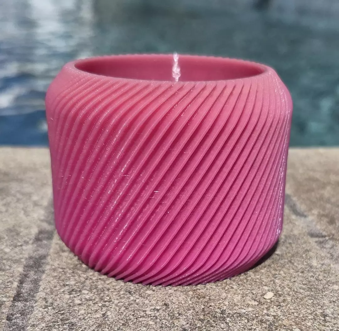 2.75" Diagonal Ribs Planter Plant Pot thumbnail