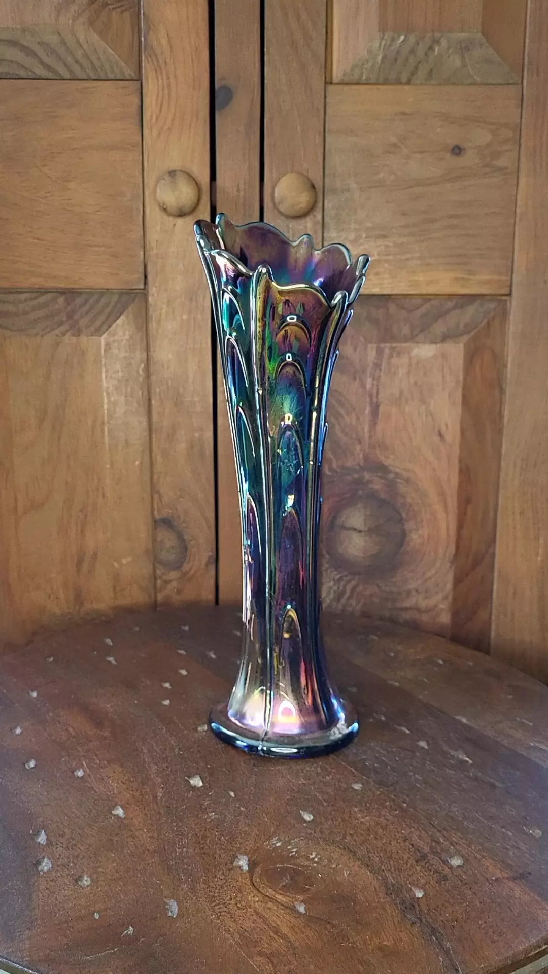 Fenton Carnival glass vase thumbnail