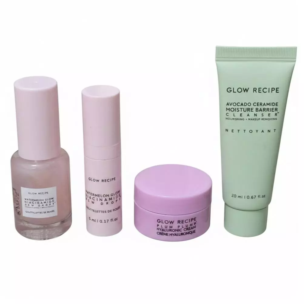 ♥️BUNDLE of Glow Recipe 4-Piece Travel-Size Skincare thumbnail