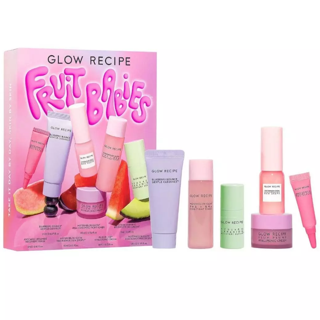 ⭐️NEW⭐ Glow Recipe - Fruit Babies Mini Best Sellers SKincare 6-Piece Set thumbnail