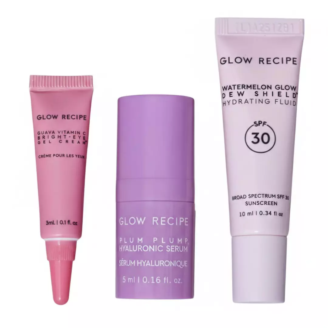 ♥️BUNDLE of Glow Recipe 3-Piece Travel-Size Skincare thumbnail