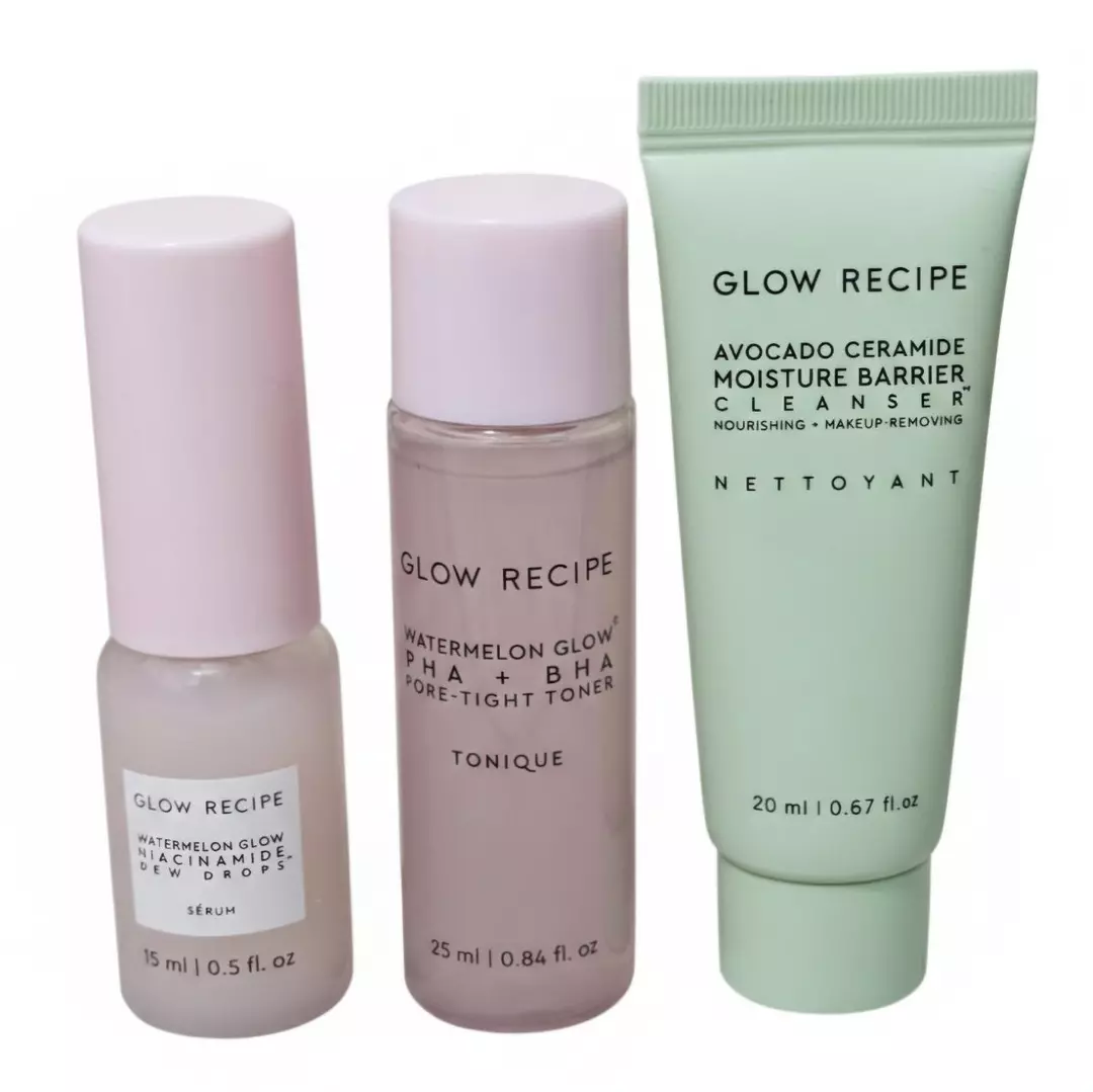 ❤️BUNDLE of Glow Recipe 3-Piece Travel-Size Skincare thumbnail