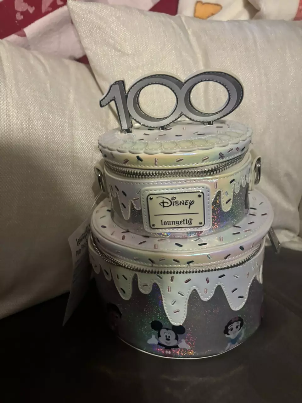 Loungefly Disney100 Anniversary Celebration Cake Crossbody Bag thumbnail