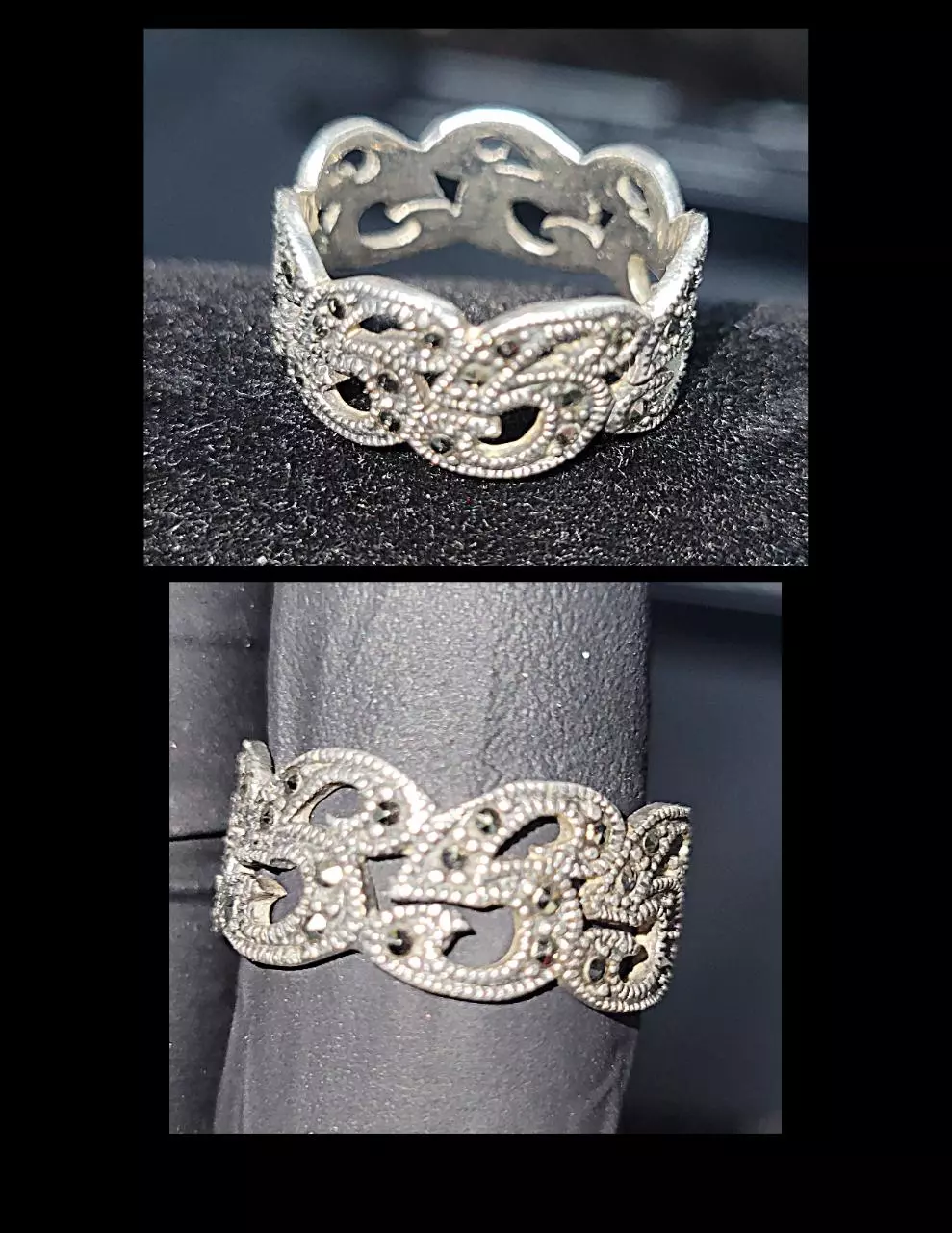 Soild 925 silver ring size 9.5 weight 5g thumbnail