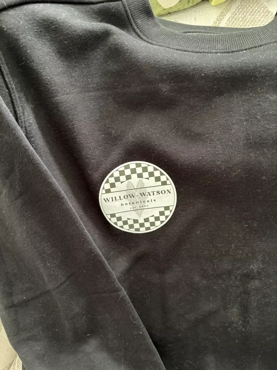 Alocasia logo black crewneck black MEDIUM thumbnail