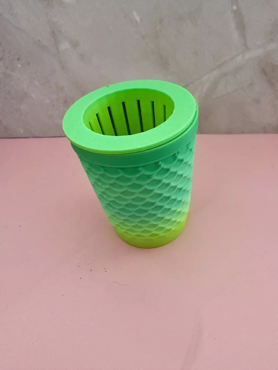 Lemon Lime Mermaid Scale Small Self Watering Cup Set (Quantity 4) thumbnail