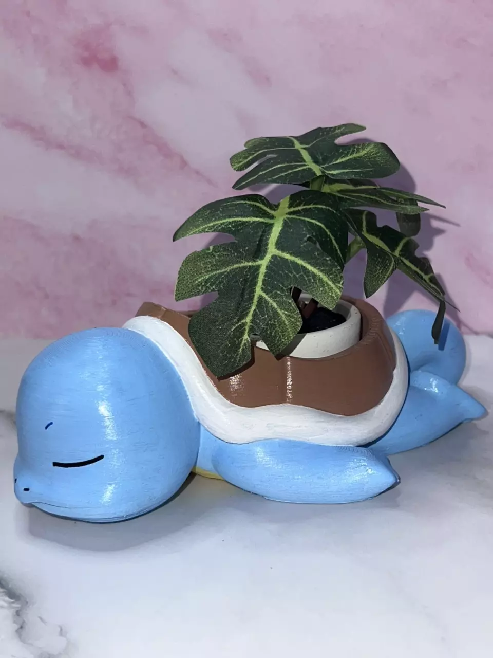 Squirtle Pokemon Flower Succulent Pot Planter 3D Printed Hand Painted WYSIWYG thumbnail
