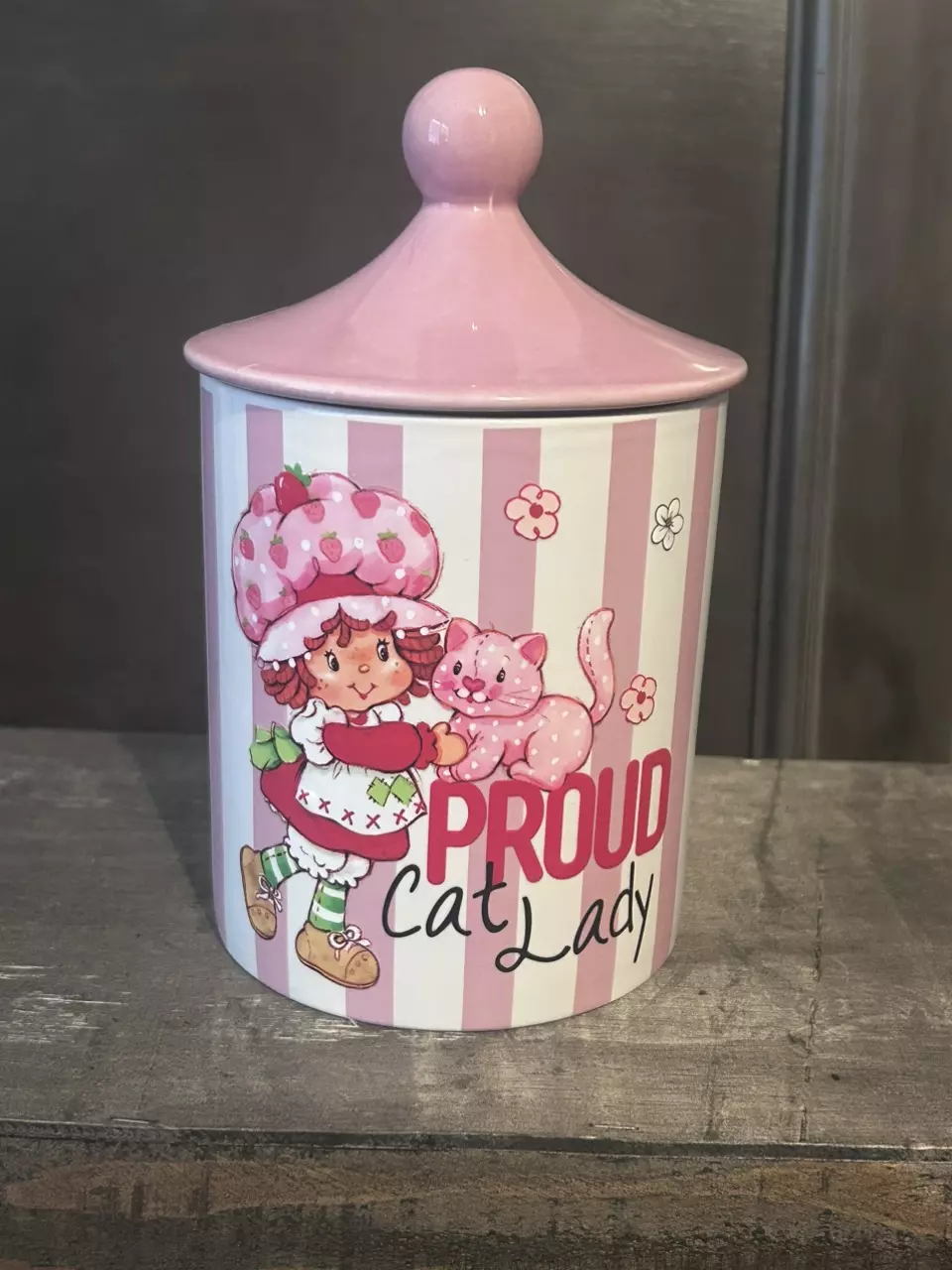 Proud Cat Lady Strawberry Shortcake Treat Jar thumbnail