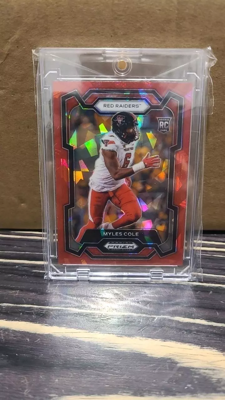 Myles cole red ice football card browns thumbnail