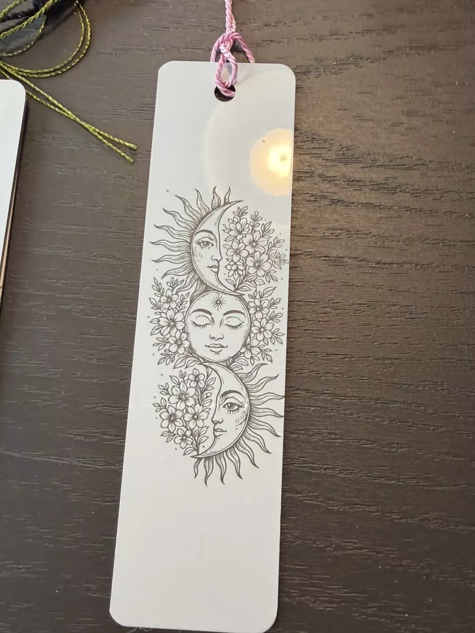 Moon and Sun metal bookmark thumbnail