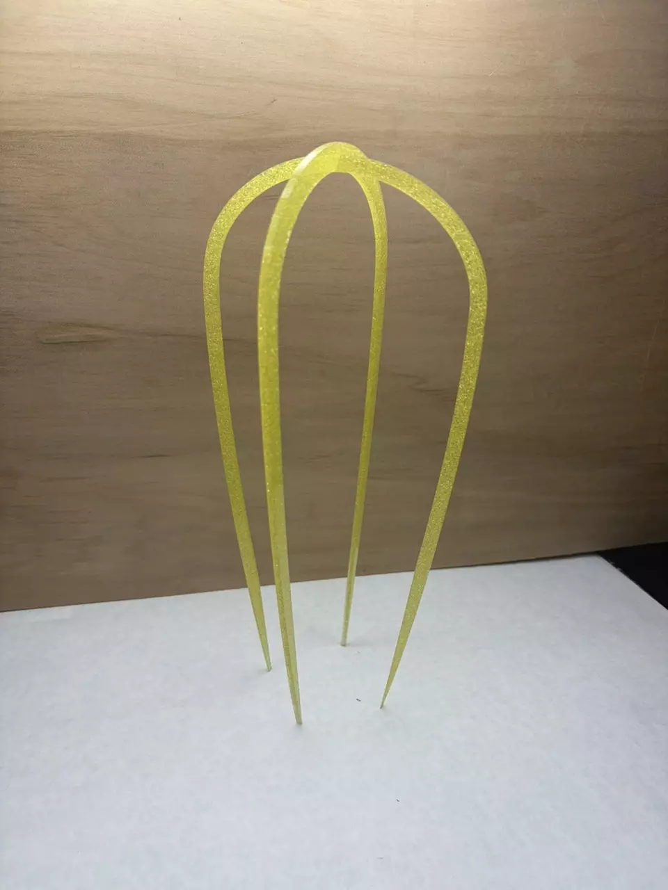 1pk Yellow Glitter 11” Birdcage Trellis thumbnail