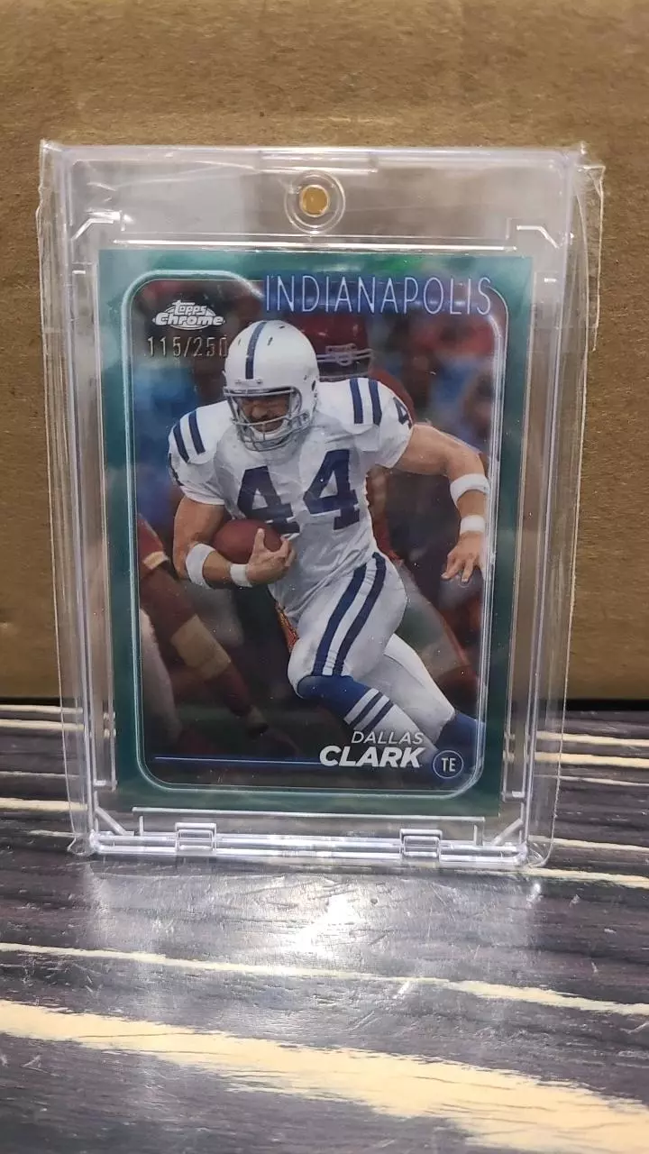 Colts clark 115/250 green football card thumbnail