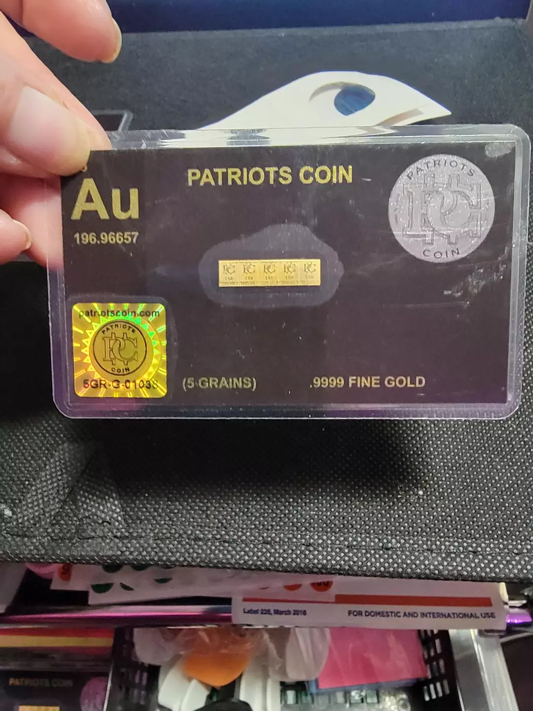 5 Grain Gold Snap Bar, Breaks into 5- 1 Grain Bars thumbnail