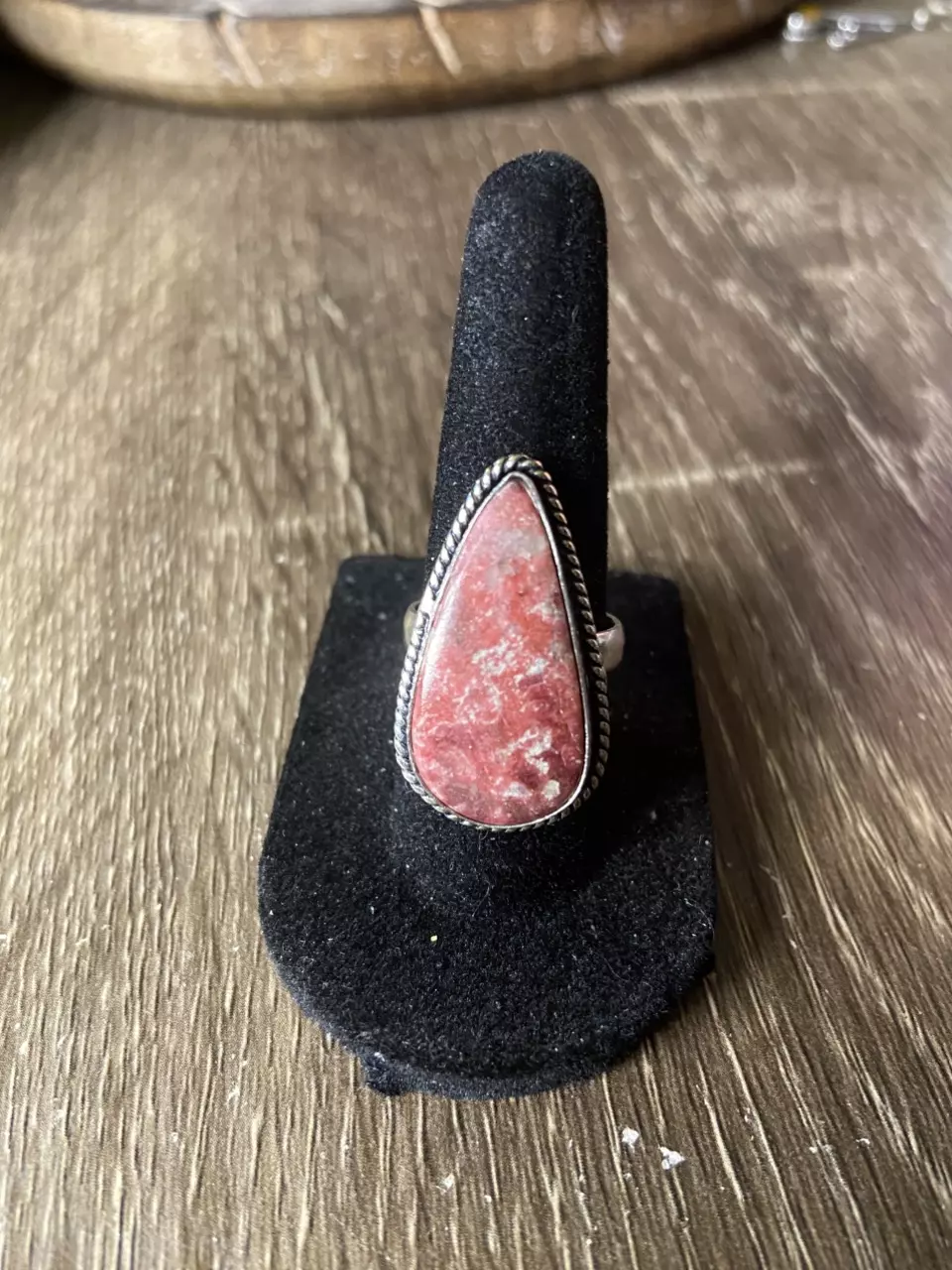 Thulite Silver Ring Size 7 thumbnail