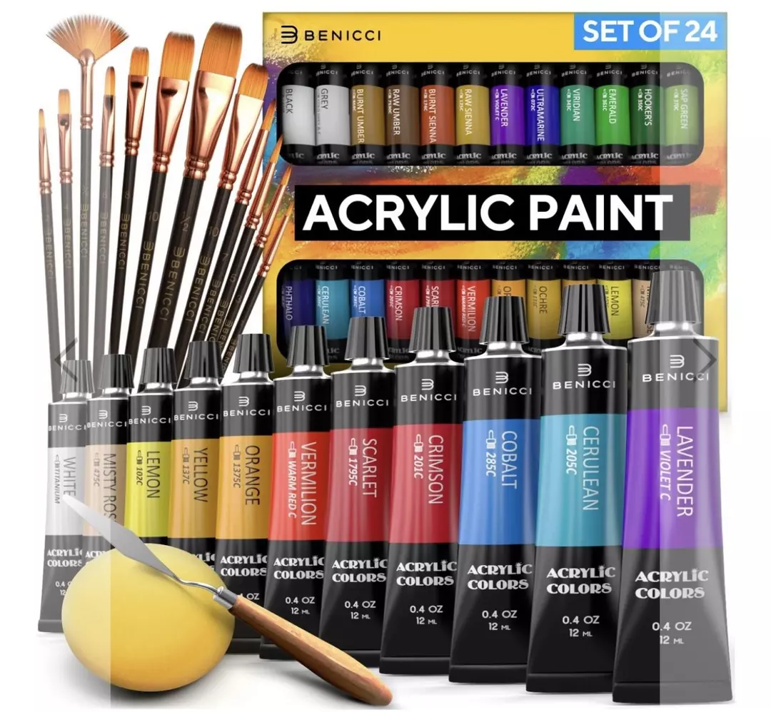 COMPLETE ACRYLIC PAINT SET - New thumbnail