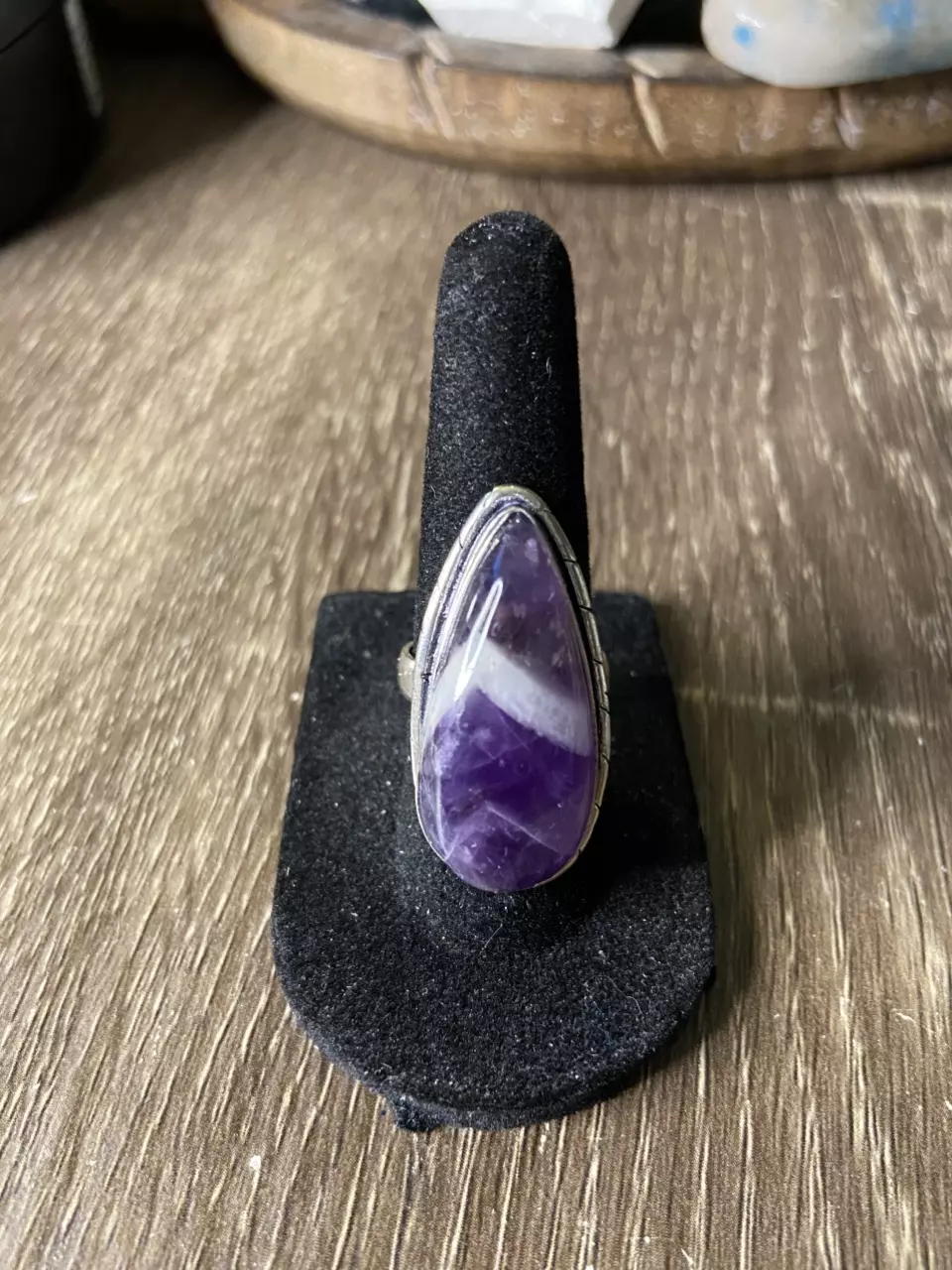 Amethyst 925 Silver Ring Size 7 thumbnail