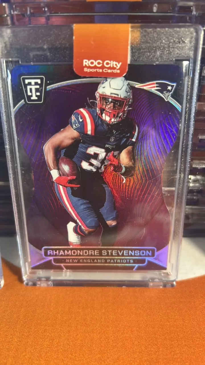 Rhamodre Stevenson New England Patriots running back thumbnail