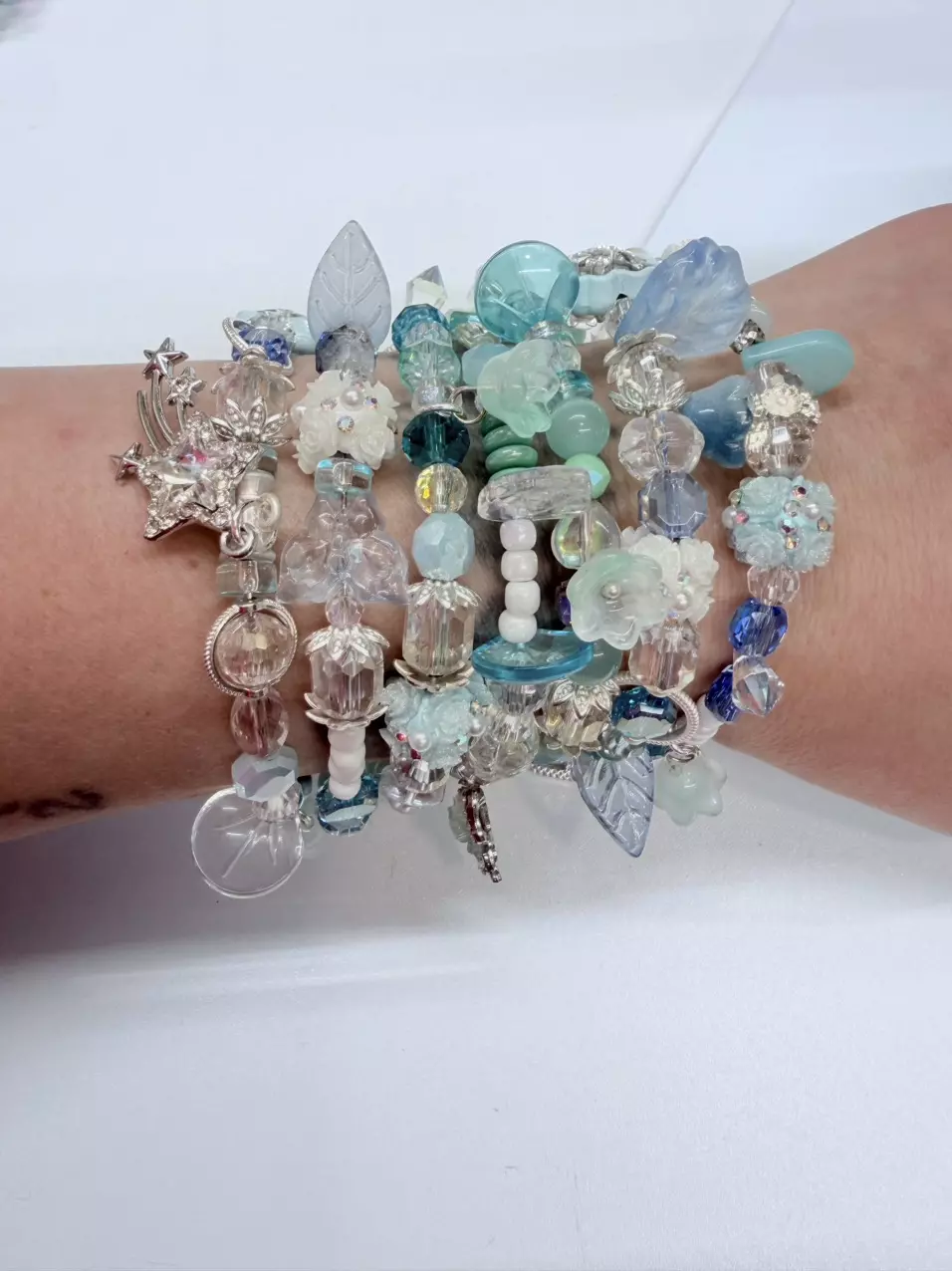 Celestial Ice Goddess – 7 Strand Luxury Memory Wrap thumbnail