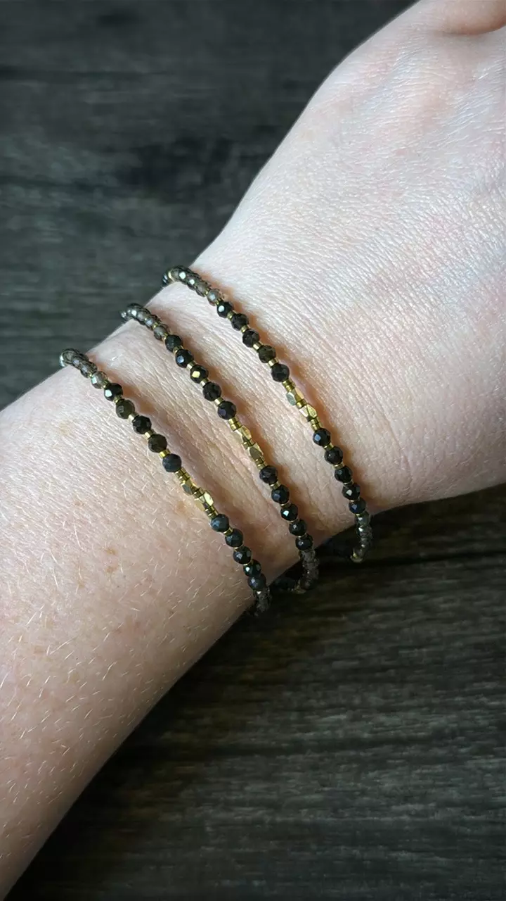 $15 | Grounding & Balance - Hematite, Smoky Quartz, Obsidian thumbnail