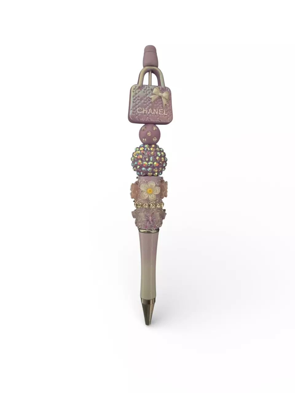 Lilac Chanel Bag Beaded Pen thumbnail