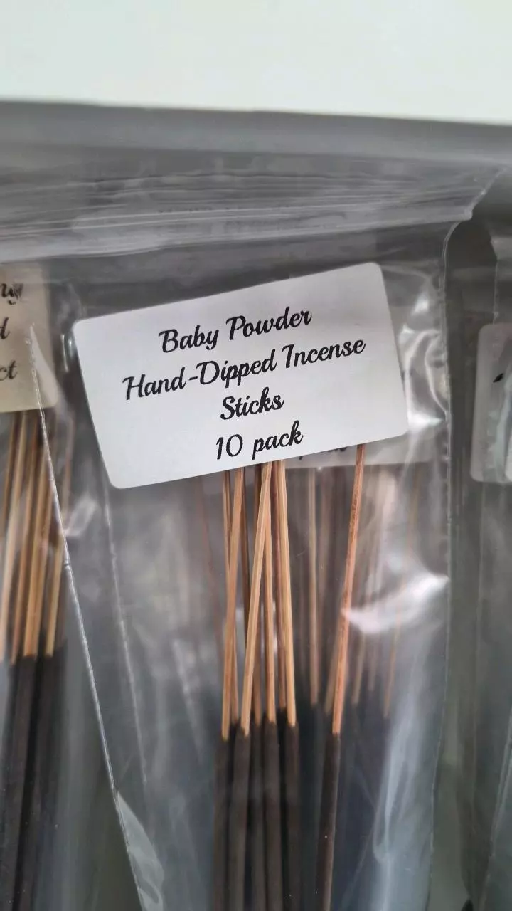 Baby Powder Hand-Dipped Incense Sticks 10ct thumbnail