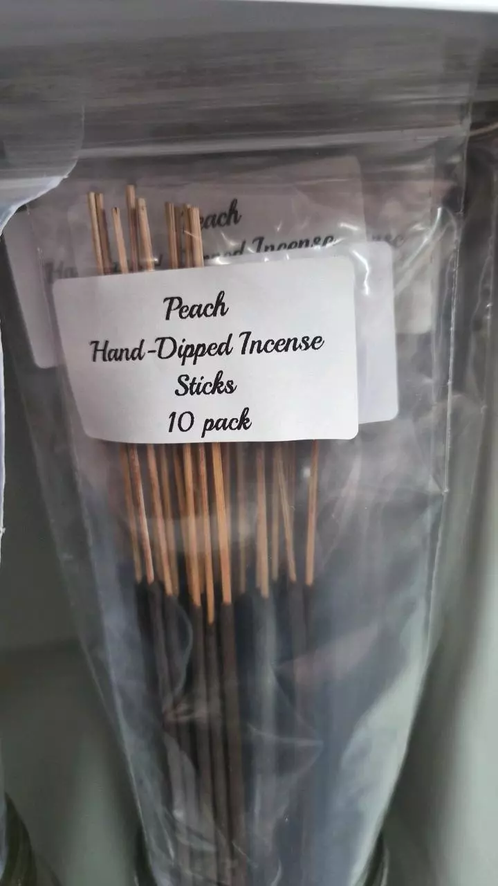 Peach Hand-Dipped Incense Sticks 10ct thumbnail