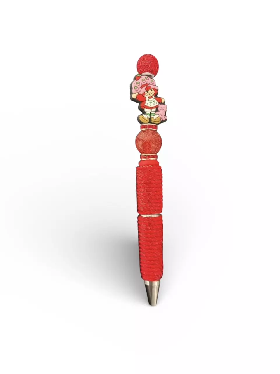Bedazzled Strawberry Shortcake Beaded Pen thumbnail