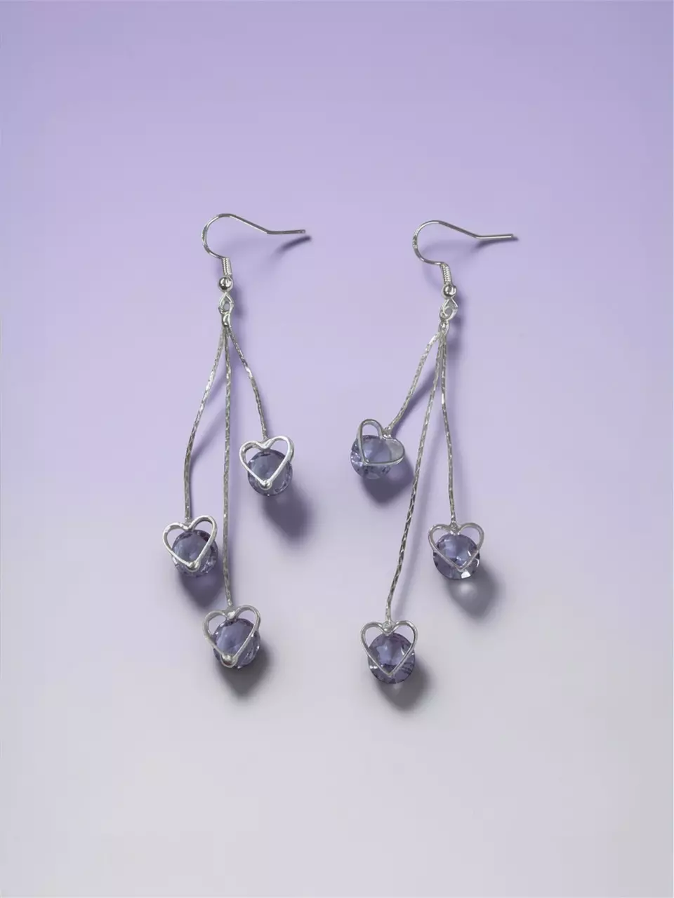 Lavender Love Cascade Earrings thumbnail