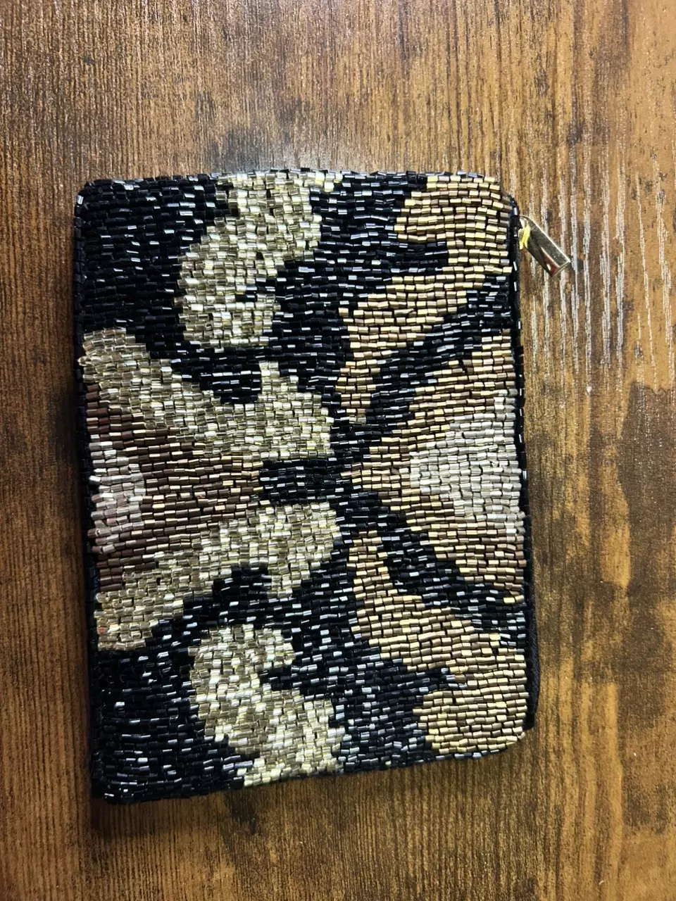 Hand beaded coin purse thumbnail