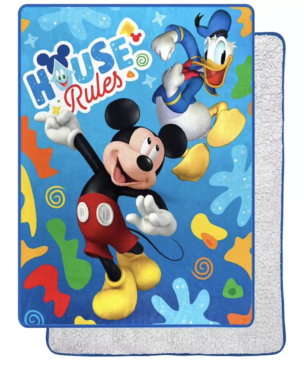 Northwest Mickey Mouse Silk Touch Sherpa Throw Blanket, 60" thumbnail
