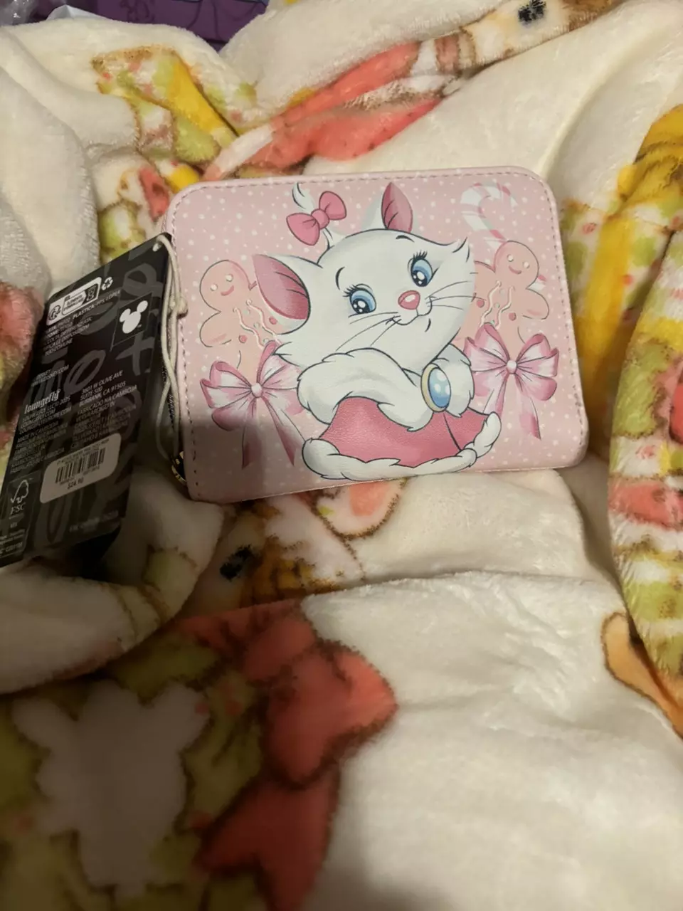 Loungefly Disney The Aristocats Marie Holiday Mini Zipper Wallet thumbnail