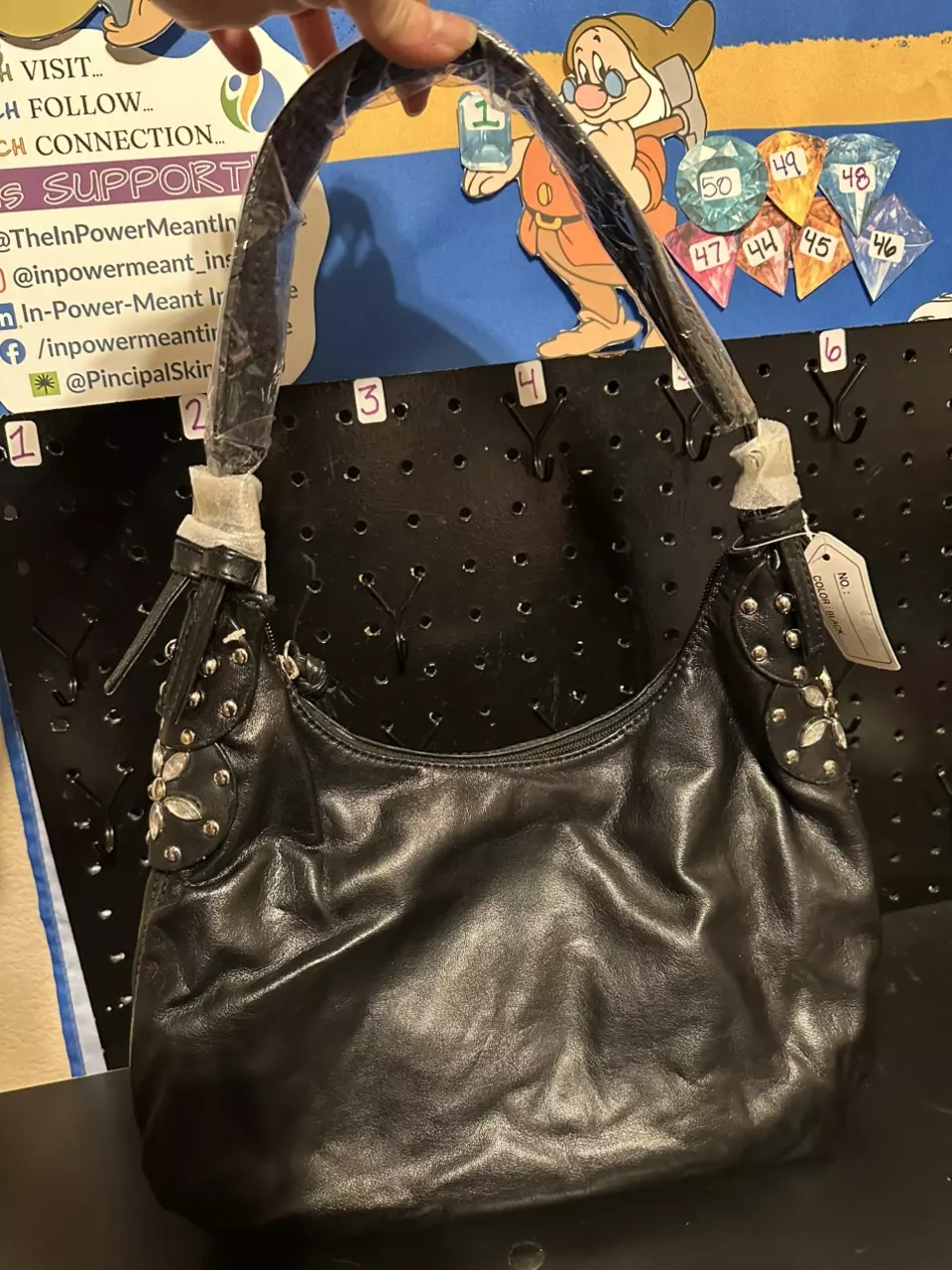Unbranded Black Bling Purse thumbnail
