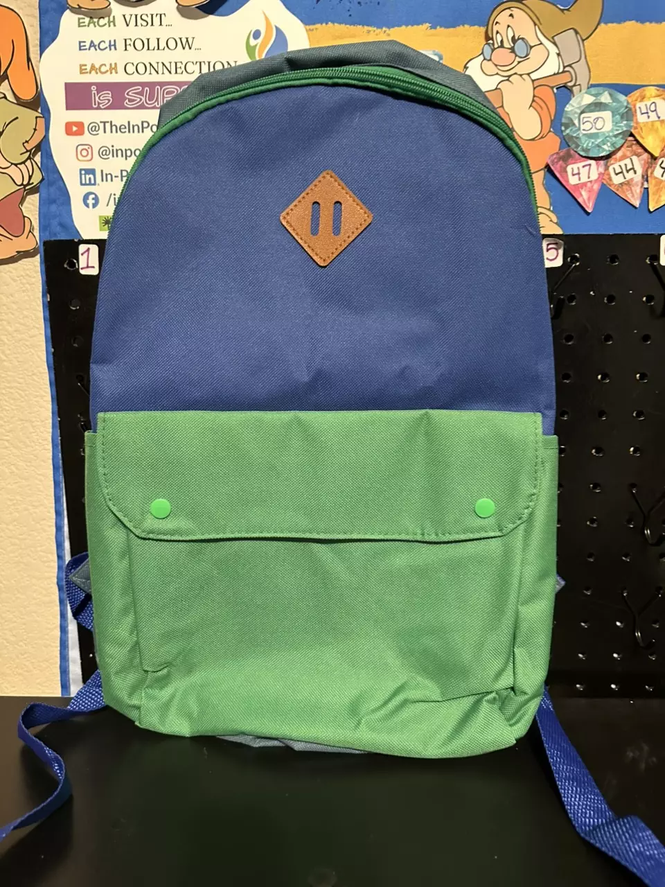 Green, Blue, and Gray Metropack Full Size Backpack thumbnail