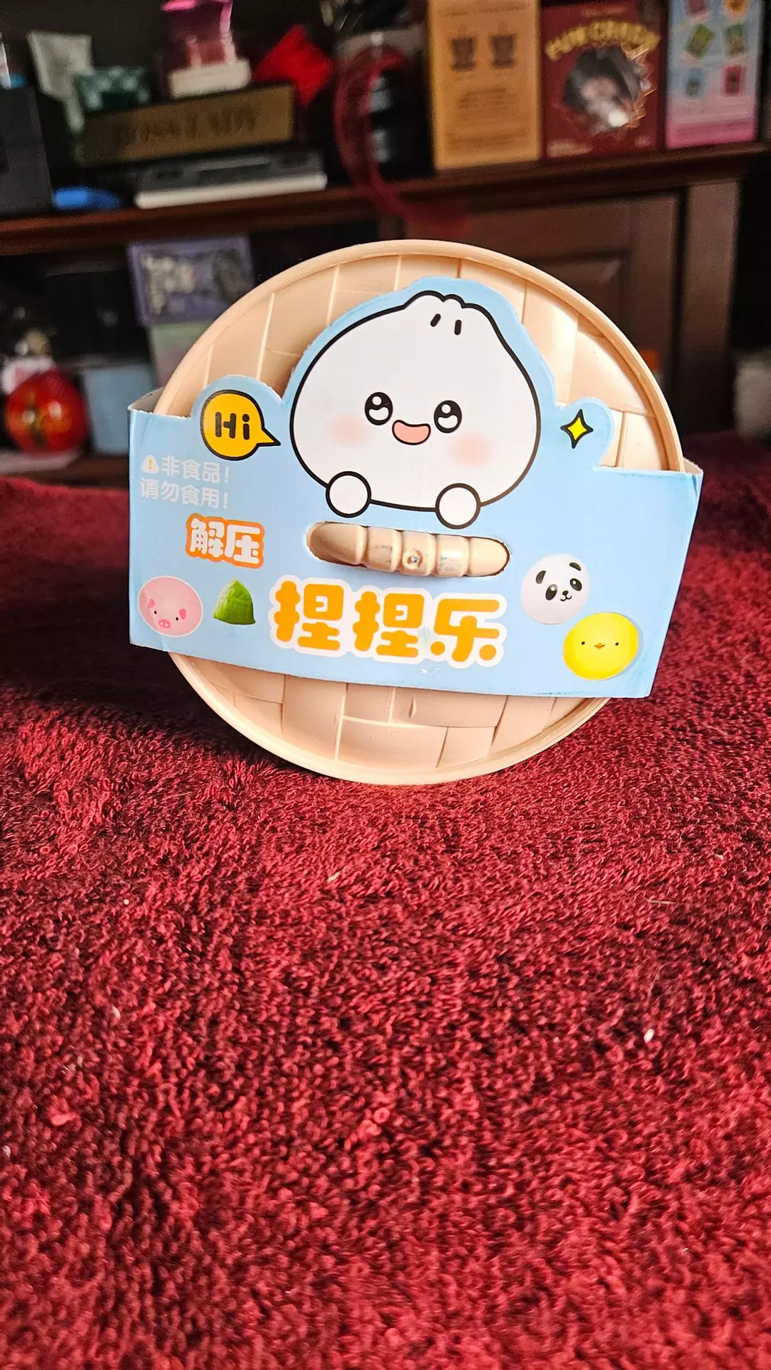 squishy dumpling stress toy,  "bao bun squishy". thumbnail
