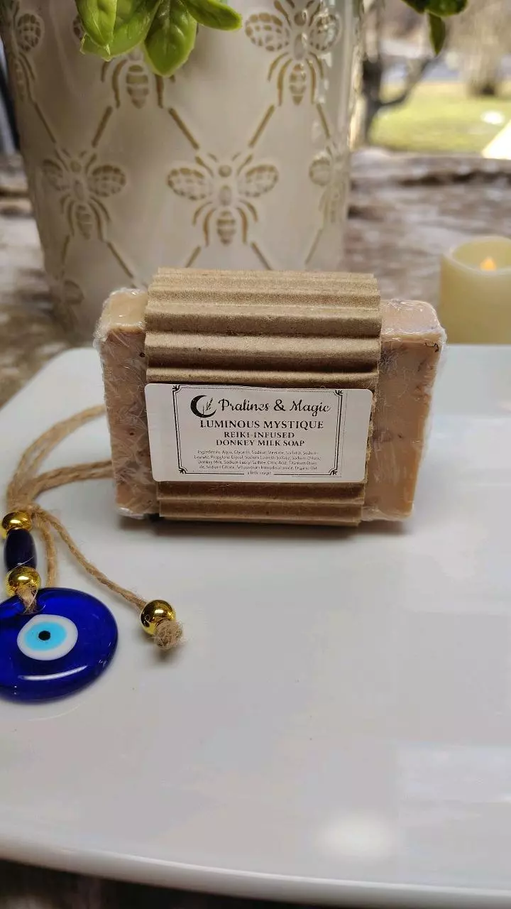 Pralines and Magic reiki infused donkey milk soap thumbnail
