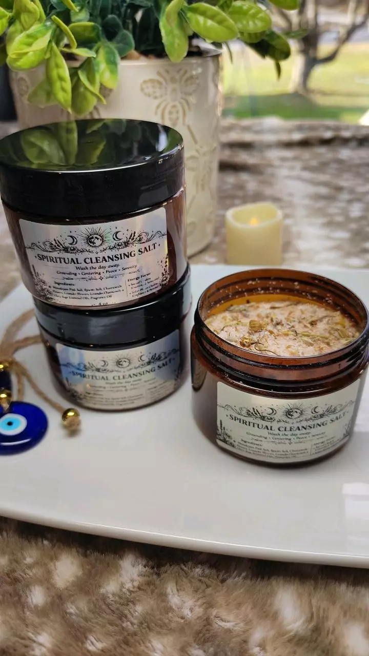 Wash the Day Away - Spiritual Cleansing Salt - Reiki infused for serenity thumbnail