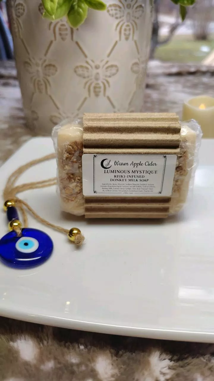 Reiki Infused Warm Apple Cider Donkey Milk Soap thumbnail