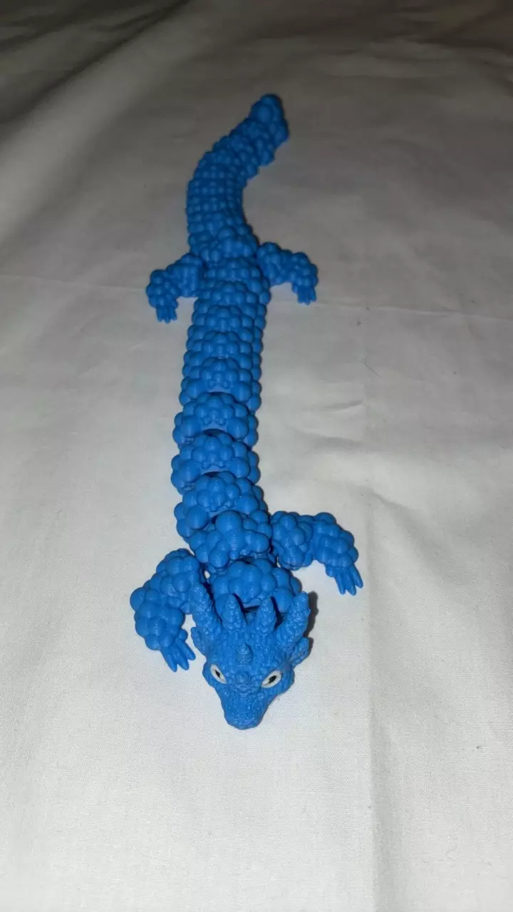 3-D printed bubble dragon thumbnail