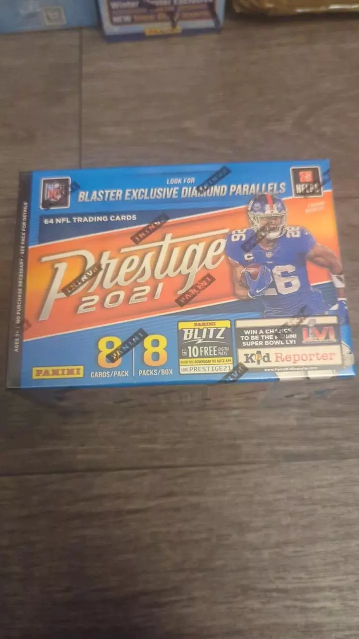 Prestige 2021 football - 64 card blaster box thumbnail